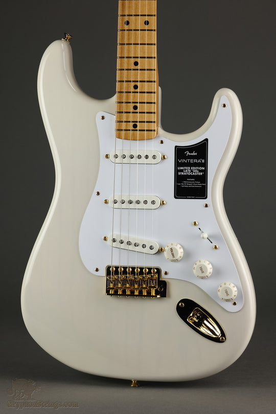 Fender Limited Edition Vintera® III Late '50s Stratocaster®, Maple Fingerboard, White Blonde - New