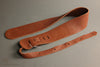 Lakota Leathers American Bison Guitar Strap 3", Tobacco